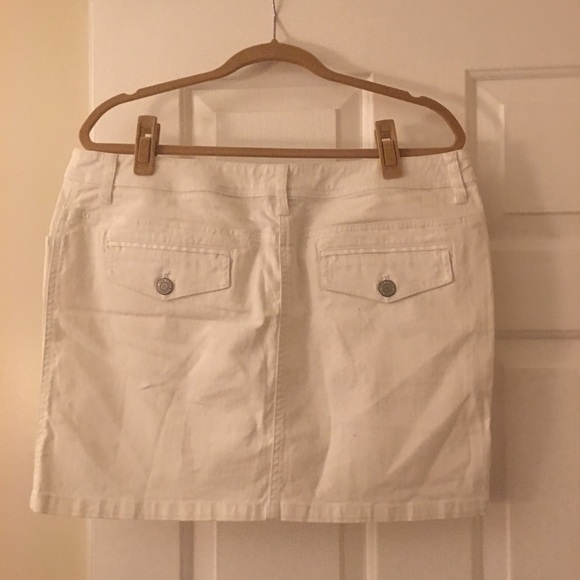 New York & Co White Jean Skirt - Picture 2 of 3